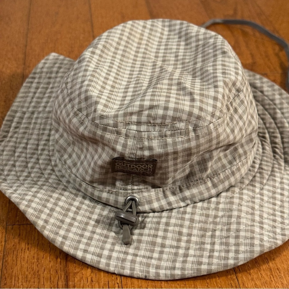 Outdoor Research Gray Plaid Hat Kids Size S